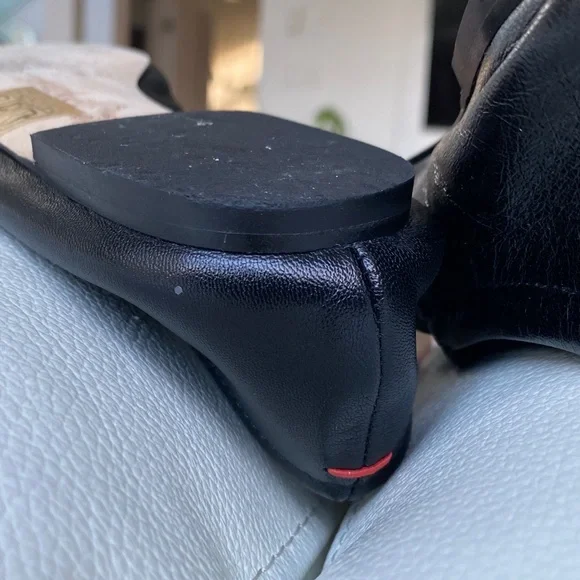 Aeyde Uma Black Nappa Leather Mary Jane ballerina flat Shoes - Picture 13 of 16